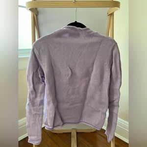 Purple Charter Club Rollover Sweater